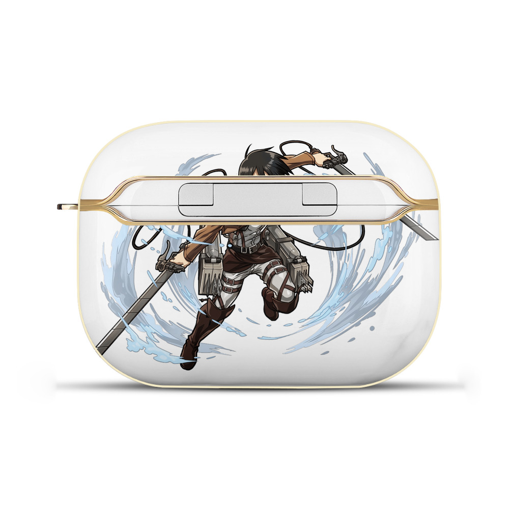 （画像用） 進撃の巨人 ミカサ·アッカーマン Attack on Titan Mikasa Ackerman 【AirPods Pro用】ハードシェル保護ケース｜耐衝撃・防指紋・カラビナ付き商品仕様