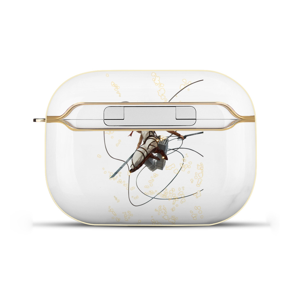 （画像用） 進撃の巨人 ミカサ·アッカーマン Attack on Titan Mikasa Ackerman 【AirPods Pro用】ハードシェル保護ケース｜耐衝撃・防指紋・カラビナ付き商品仕様