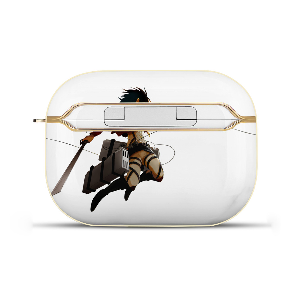 （画像用） 進撃の巨人 ミカサ·アッカーマン Attack on Titan Mikasa Ackerman 【AirPods Pro用】ハードシェル保護ケース｜耐衝撃・防指紋・カラビナ付き商品仕様