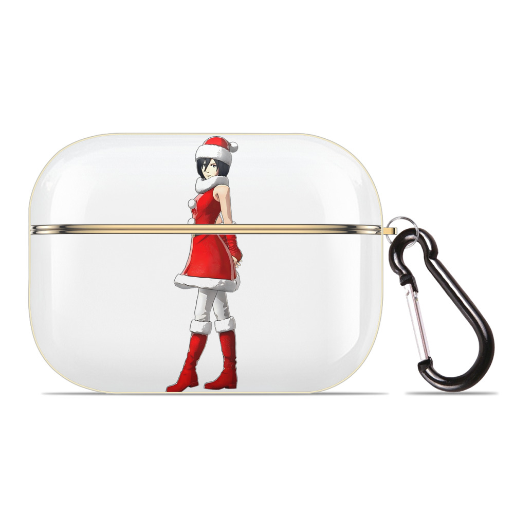 （画像用） 進撃の巨人 ミカサ·アッカーマン Attack on Titan Mikasa Ackerman 【AirPods Pro用】ハードシェル保護ケース｜耐衝撃・防指紋・カラビナ付き商品仕様