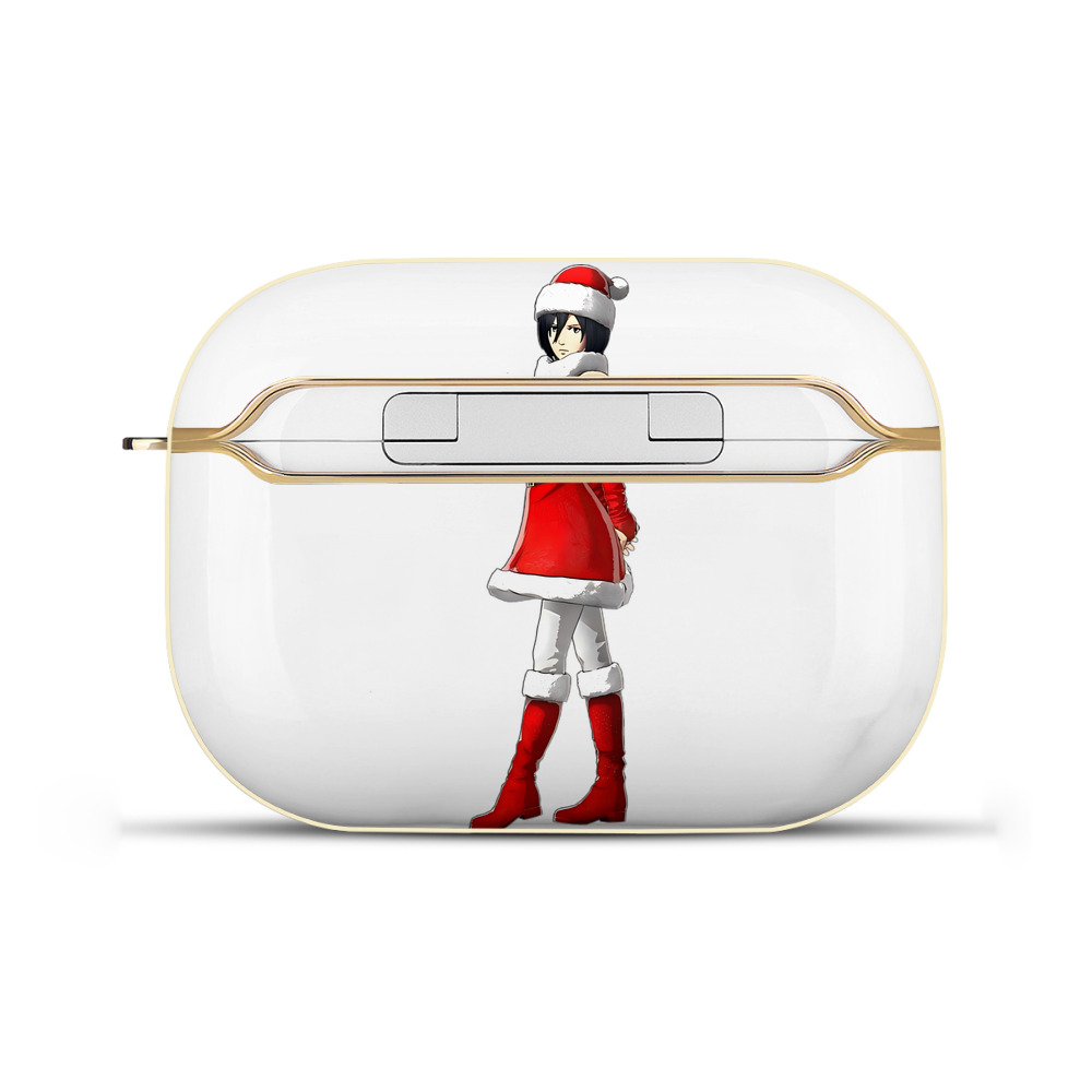 （画像用） 進撃の巨人 ミカサ·アッカーマン Attack on Titan Mikasa Ackerman 【AirPods Pro用】ハードシェル保護ケース｜耐衝撃・防指紋・カラビナ付き商品仕様