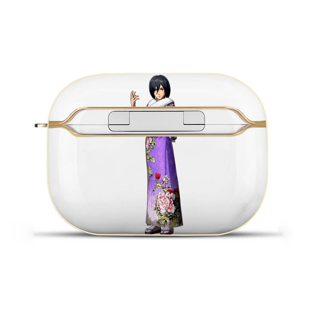 （画像用） 進撃の巨人 ミカサ·アッカーマン Attack on Titan Mikasa Ackerman 【AirPods Pro用】ハードシェル保護ケース｜耐衝撃・防指紋・カラビナ付き商品仕様