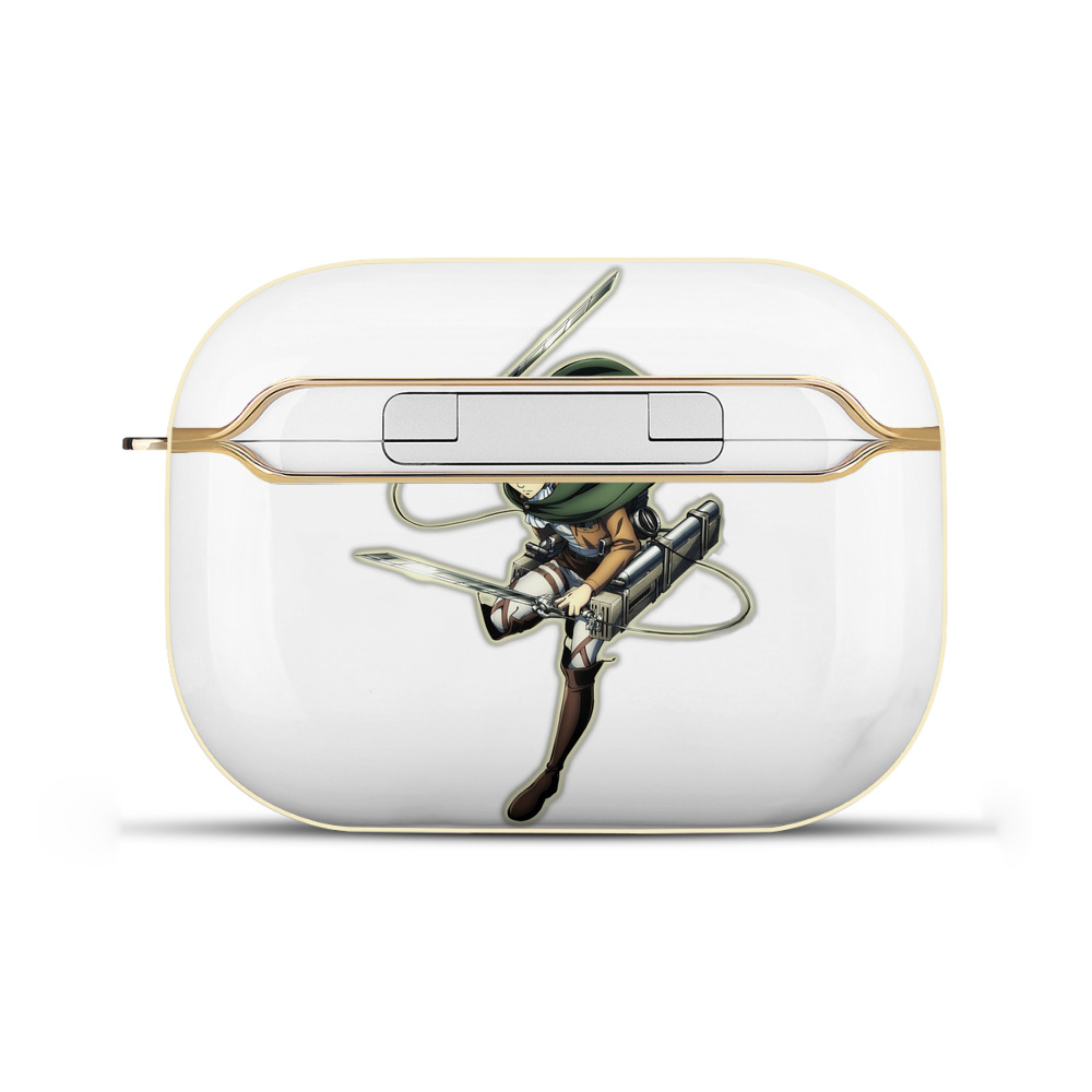（画像用） 進撃の巨人 リヴァイ·アッカーマン Attack on Titan Levi Ackerman 【AirPods Pro用】ハードシェル保護ケース｜耐衝撃・防指紋・カラビナ付き商品仕様