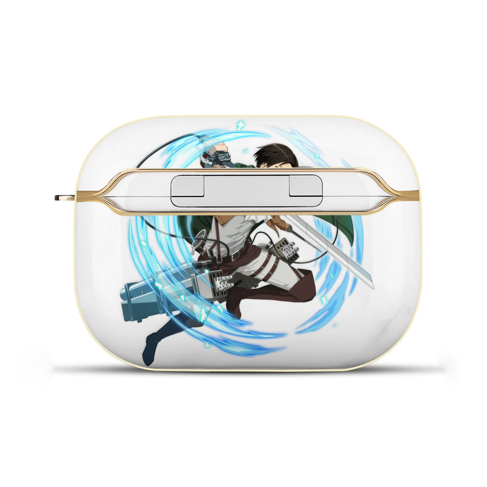 （画像用） 進撃の巨人 リヴァイ·アッカーマン Attack on Titan Levi Ackerman 【AirPods Pro用】ハードシェル保護ケース｜耐衝撃・防指紋・カラビナ付き商品仕様