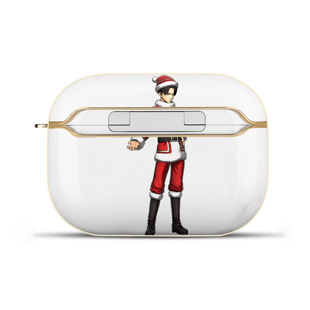 （画像用） 進撃の巨人 リヴァイ·アッカーマン Attack on Titan Levi Ackerman 【AirPods Pro用】ハードシェル保護ケース｜耐衝撃・防指紋・カラビナ付き商品仕様