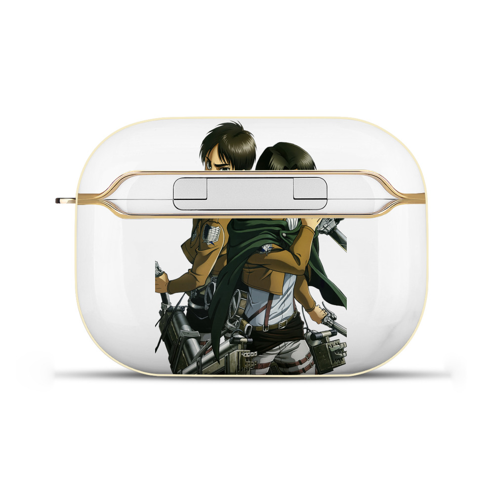 （画像用） 進撃の巨人 リヴァイ·アッカーマン Attack on Titan Levi Ackerman 【AirPods Pro用】ハードシェル保護ケース｜耐衝撃・防指紋・カラビナ付き商品仕様