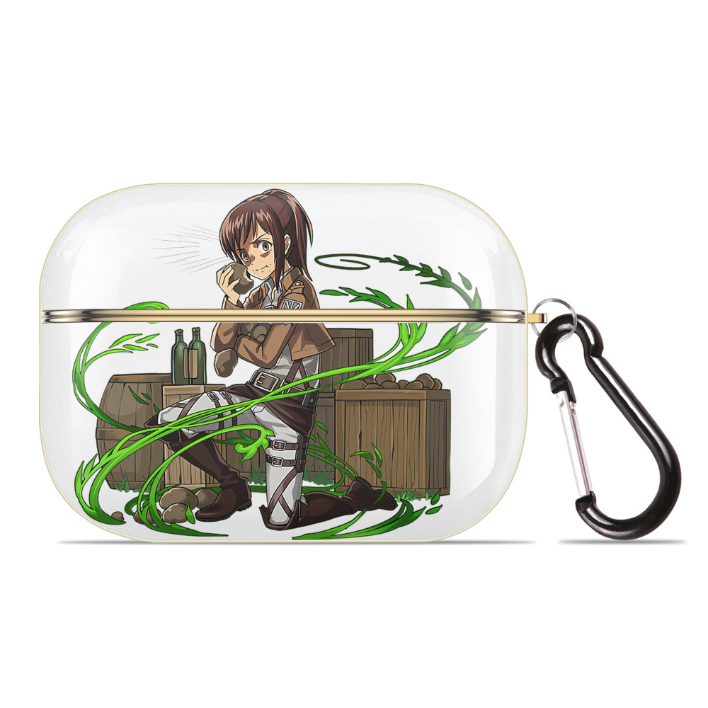 （画像用） 進撃の巨人 サシャ·ブラウス Attack on Titan Sasha Blaus 【AirPods Pro用】ハードシェル保護ケース｜耐衝撃・防指紋・カラビナ付き商品仕様