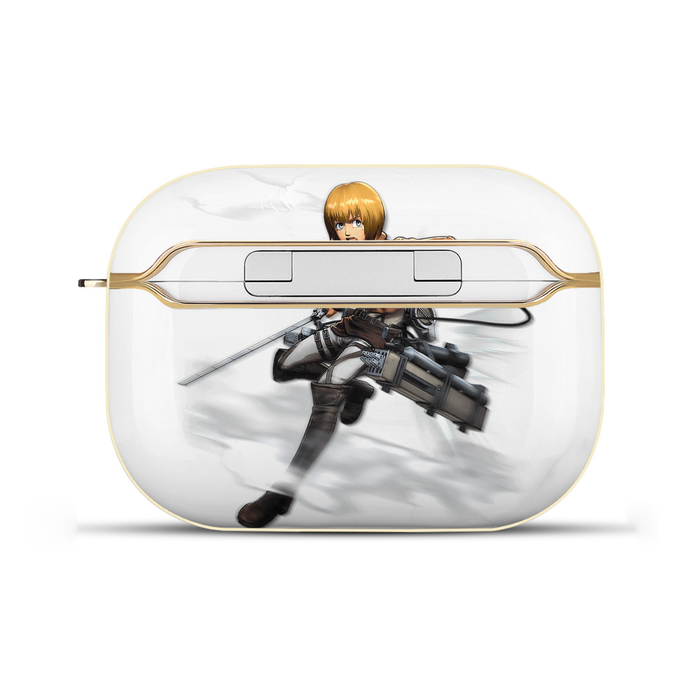 （画像用） 進撃の巨人 アルミン·アルレルト Attack on Titan Armin Arlert 【AirPods Pro用】ハードシェル保護ケース｜耐衝撃・防指紋・カラビナ付き商品仕様