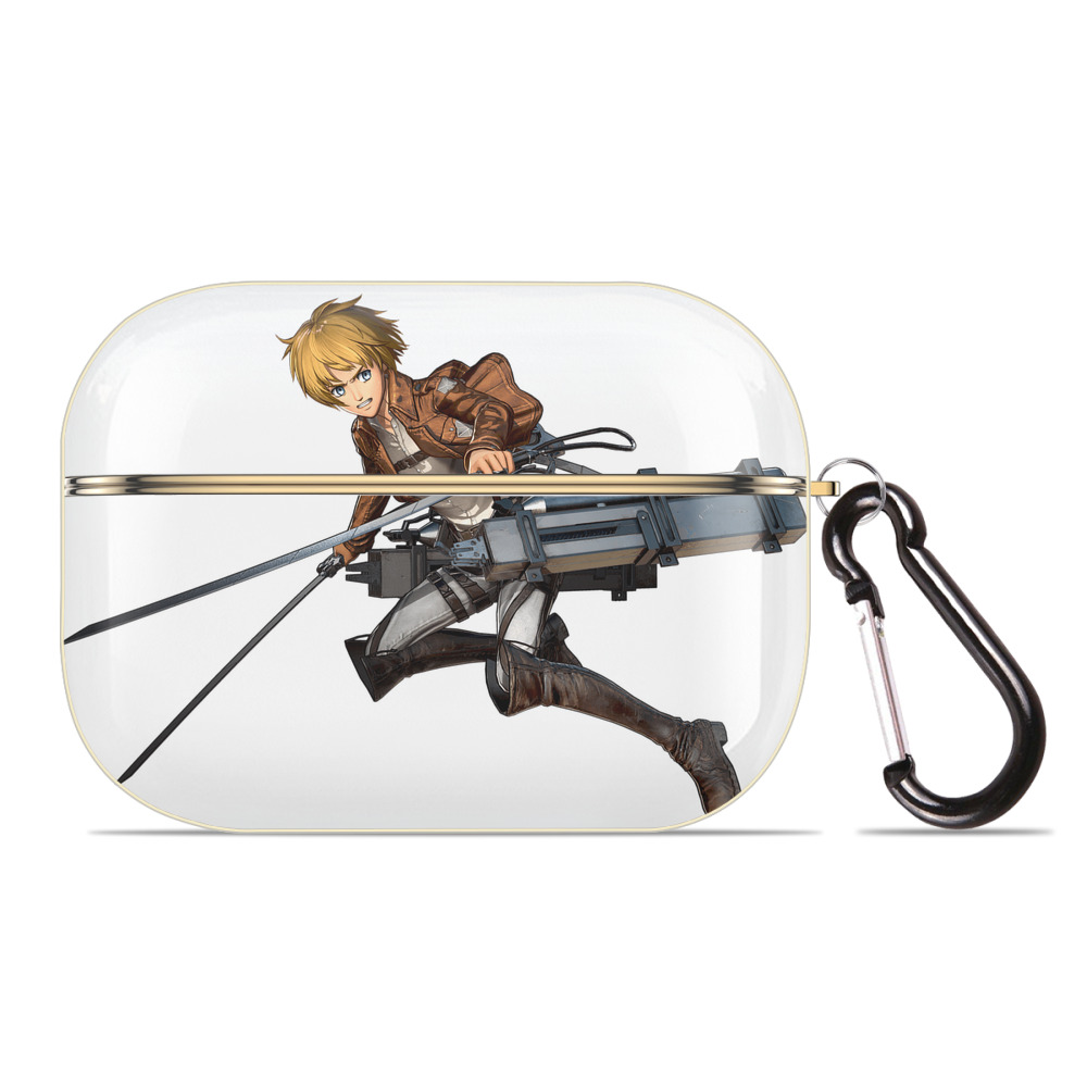 （画像用） 進撃の巨人 アルミン·アルレルト Attack on Titan Armin Arlert 【AirPods Pro用】ハードシェル保護ケース｜耐衝撃・防指紋・カラビナ付き商品仕様