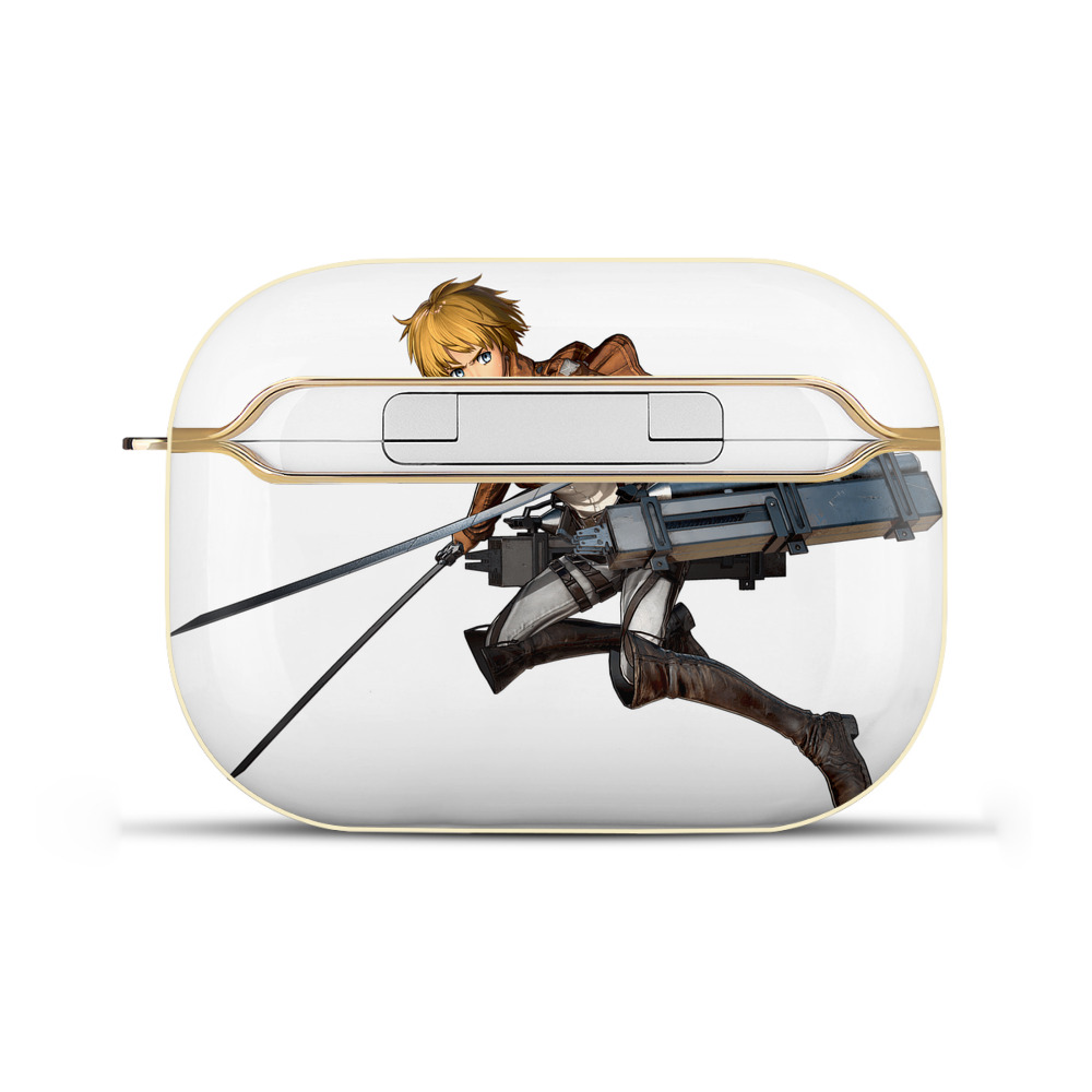（画像用） 進撃の巨人 アルミン·アルレルト Attack on Titan Armin Arlert 【AirPods Pro用】ハードシェル保護ケース｜耐衝撃・防指紋・カラビナ付き商品仕様