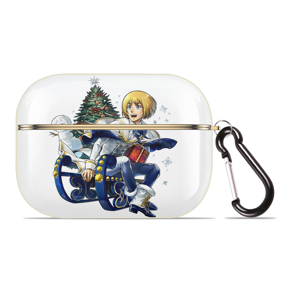 （画像用） 進撃の巨人 アルミン·アルレルト Attack on Titan Armin Arlert 【AirPods Pro用】ハードシェル保護ケース｜耐衝撃・防指紋・カラビナ付き商品仕様