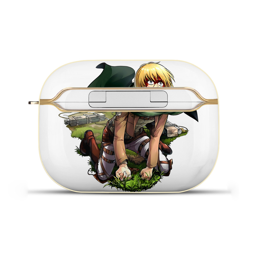（画像用） 進撃の巨人 アルミン·アルレルト Attack on Titan Armin Arlert 【AirPods Pro用】ハードシェル保護ケース｜耐衝撃・防指紋・カラビナ付き商品仕様