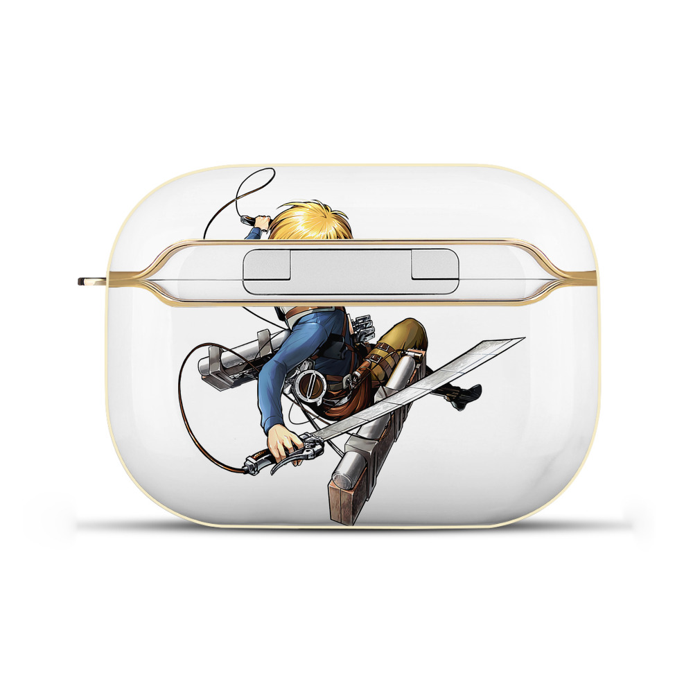（画像用） 進撃の巨人 アルミン·アルレルト Attack on Titan Armin Arlert 【AirPods Pro用】ハードシェル保護ケース｜耐衝撃・防指紋・カラビナ付き商品仕様