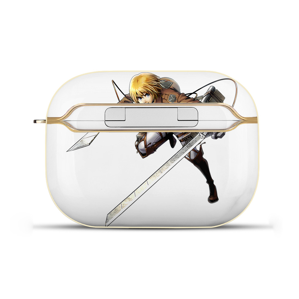 （画像用） 進撃の巨人 アルミン·アルレルト Attack on Titan Armin Arlert 【AirPods Pro用】ハードシェル保護ケース｜耐衝撃・防指紋・カラビナ付き商品仕様