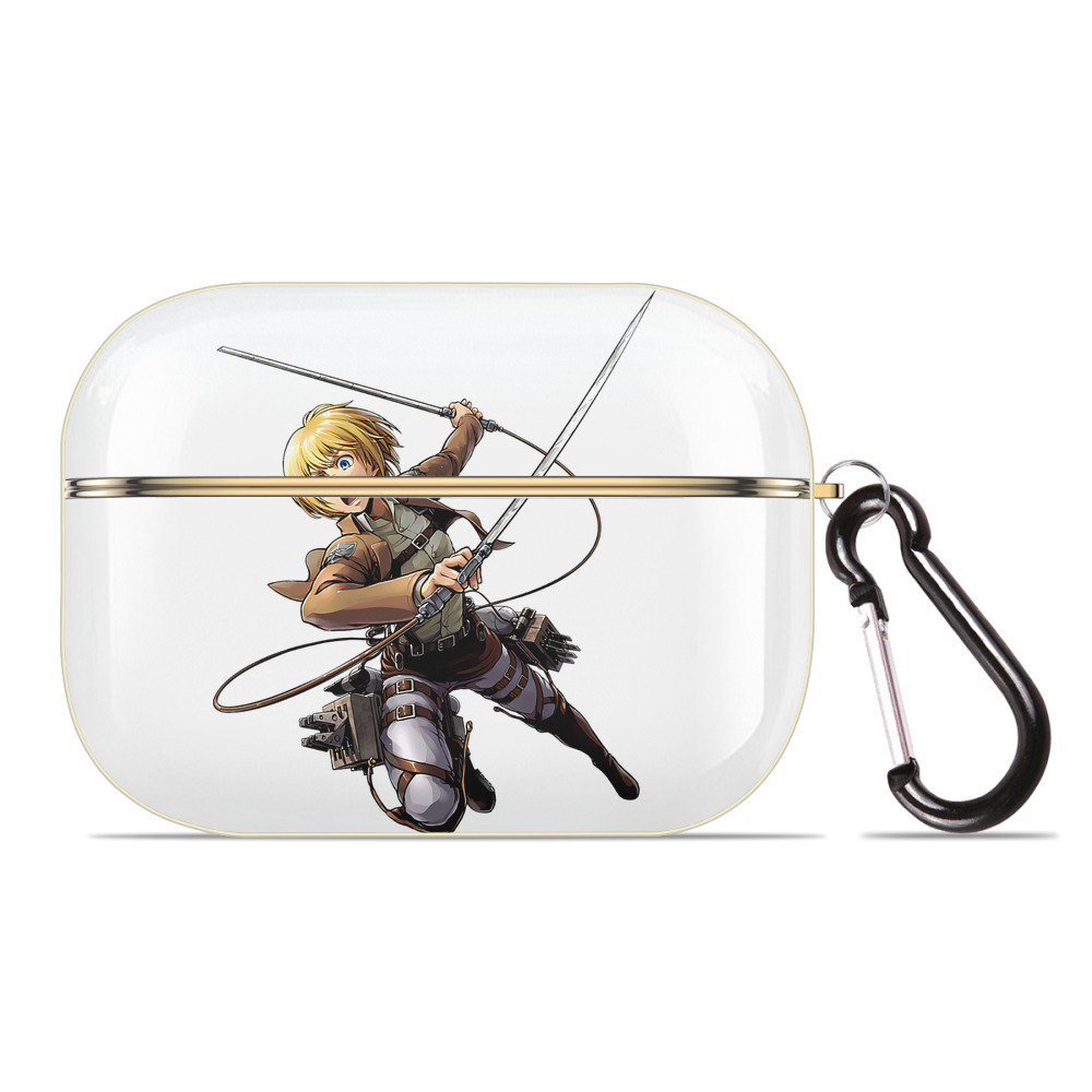 （画像用） 進撃の巨人 アルミン·アルレルト Attack on Titan Armin Arlert 【AirPods Pro用】ハードシェル保護ケース｜耐衝撃・防指紋・カラビナ付き商品仕様