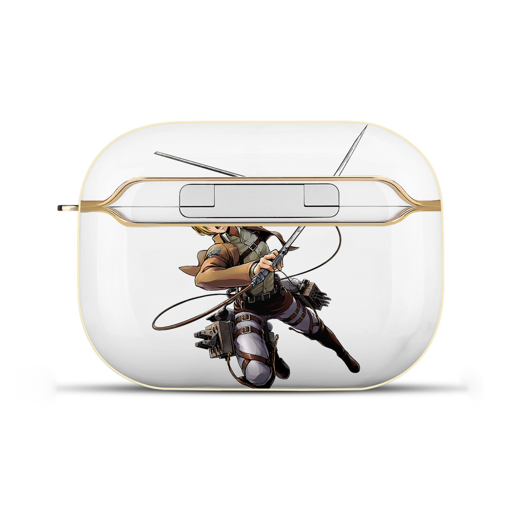 （画像用） 進撃の巨人 アルミン·アルレルト Attack on Titan Armin Arlert 【AirPods Pro用】ハードシェル保護ケース｜耐衝撃・防指紋・カラビナ付き商品仕様