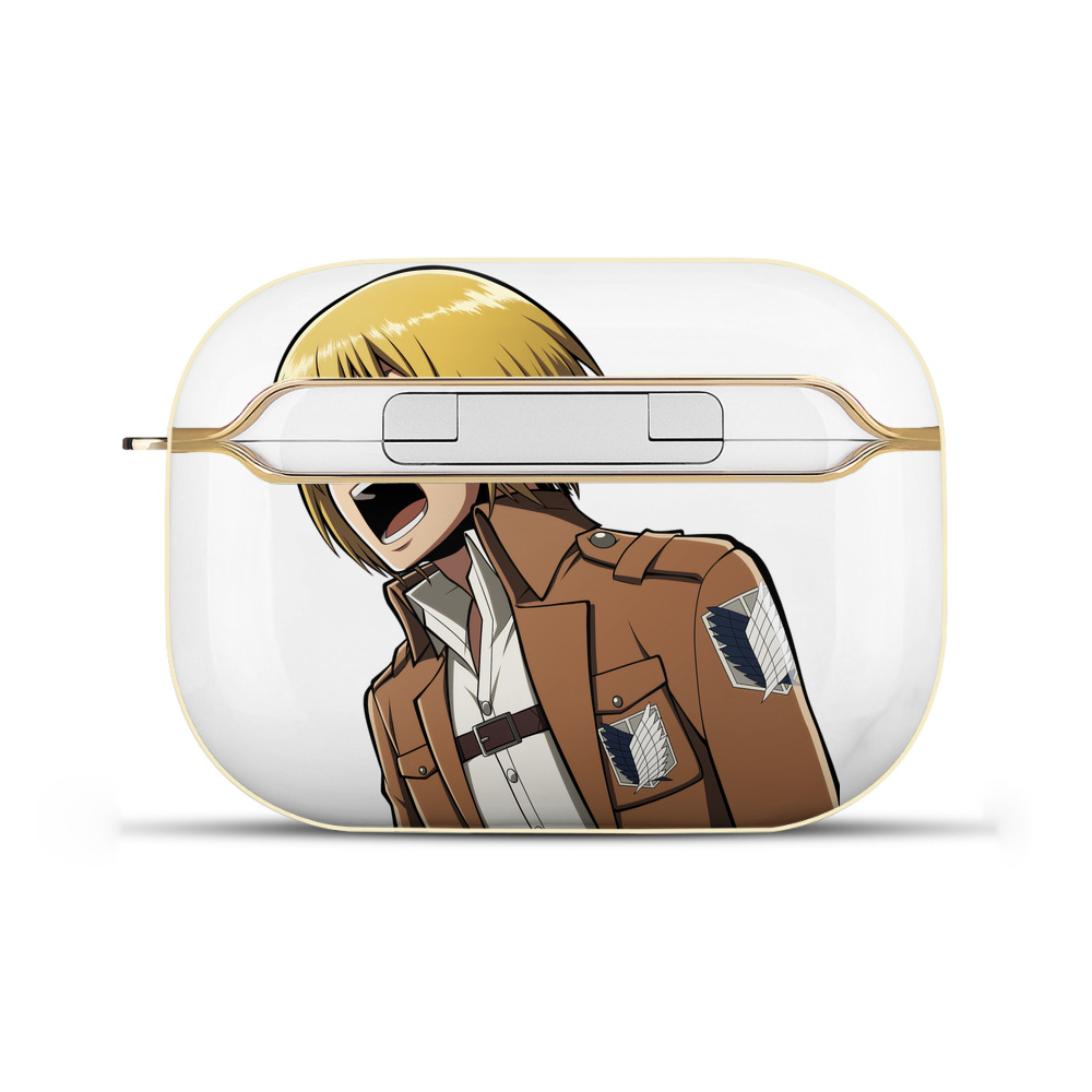 （画像用） 進撃の巨人 アルミン·アルレルト Attack on Titan Armin Arlert 【AirPods Pro用】ハードシェル保護ケース｜耐衝撃・防指紋・カラビナ付き商品仕様