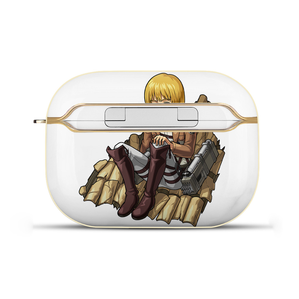 （画像用） 進撃の巨人 アルミン·アルレルト Attack on Titan Armin Arlert 【AirPods Pro用】ハードシェル保護ケース｜耐衝撃・防指紋・カラビナ付き商品仕様
