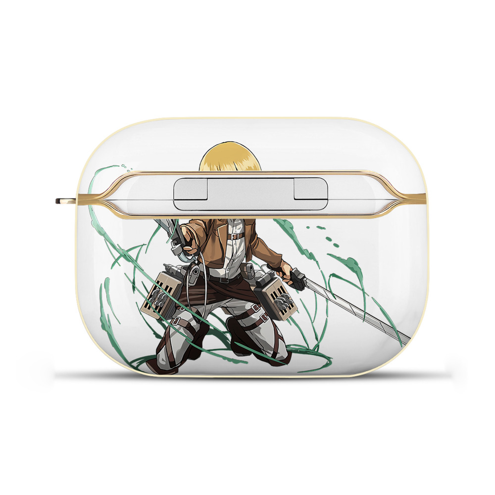 （画像用） 進撃の巨人 アルミン·アルレルト Attack on Titan Armin Arlert 【AirPods Pro用】ハードシェル保護ケース｜耐衝撃・防指紋・カラビナ付き商品仕様