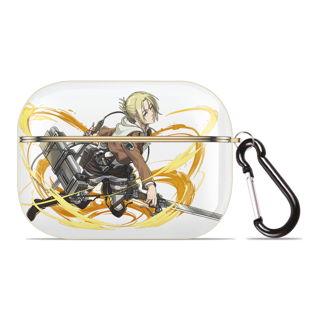 （画像用） 進撃の巨人 アニ・レオンハート Attack on Titan Annie Leonhart 【AirPods Pro用】ハードシェル保護ケース｜耐衝撃・防指紋・カラビナ付き商品仕様