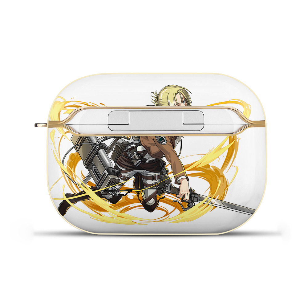 （画像用） 進撃の巨人 アニ・レオンハート Attack on Titan Annie Leonhart 【AirPods Pro用】ハードシェル保護ケース｜耐衝撃・防指紋・カラビナ付き商品仕様