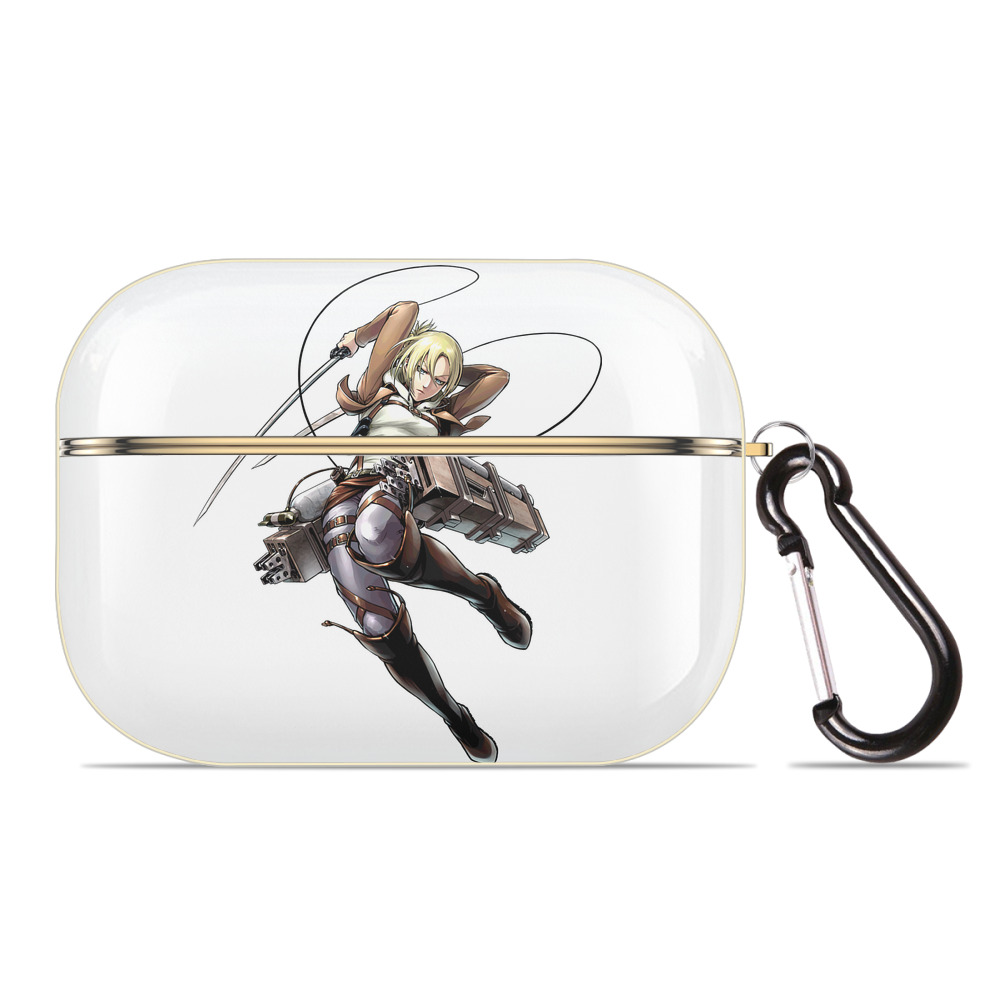 （画像用） 進撃の巨人 アニ・レオンハート Attack on Titan Annie Leonhart 【AirPods Pro用】ハードシェル保護ケース｜耐衝撃・防指紋・カラビナ付き商品仕様