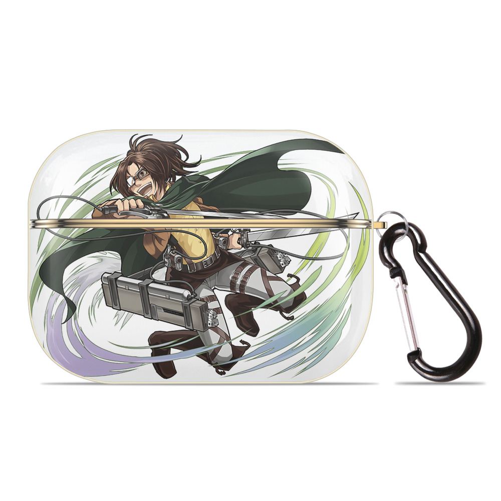 （画像用） 進撃の巨人 ハンジ·ゾエ Attack on Titan Hanji Zoe 【AirPods Pro用】ハードシェル保護ケース｜耐衝撃・防指紋・カラビナ付き商品仕様