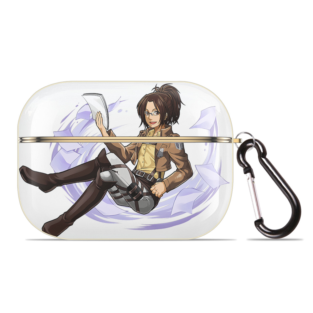（画像用） 進撃の巨人 ハンジ·ゾエ Attack on Titan Hanji Zoe 【AirPods Pro用】ハードシェル保護ケース｜耐衝撃・防指紋・カラビナ付き商品仕様