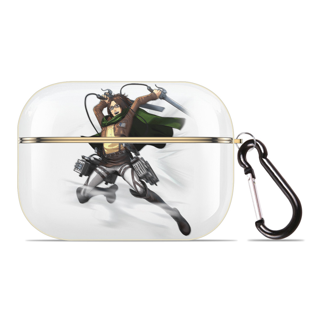 （画像用） 進撃の巨人 ハンジ·ゾエ Attack on Titan Hanji Zoe 【AirPods Pro用】ハードシェル保護ケース｜耐衝撃・防指紋・カラビナ付き商品仕様