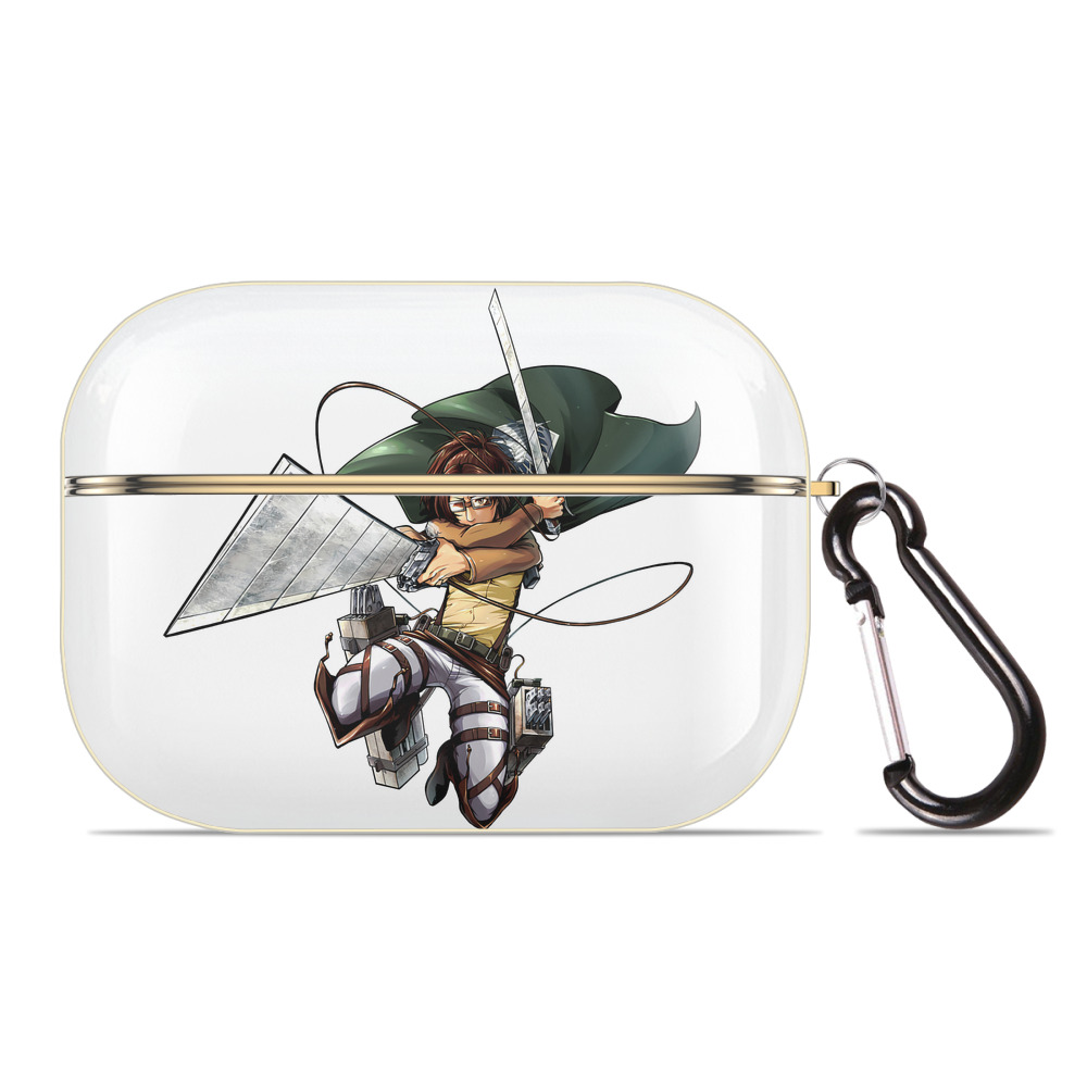 （画像用） 進撃の巨人 ハンジ·ゾエ Attack on Titan Hanji Zoe 【AirPods Pro用】ハードシェル保護ケース｜耐衝撃・防指紋・カラビナ付き商品仕様