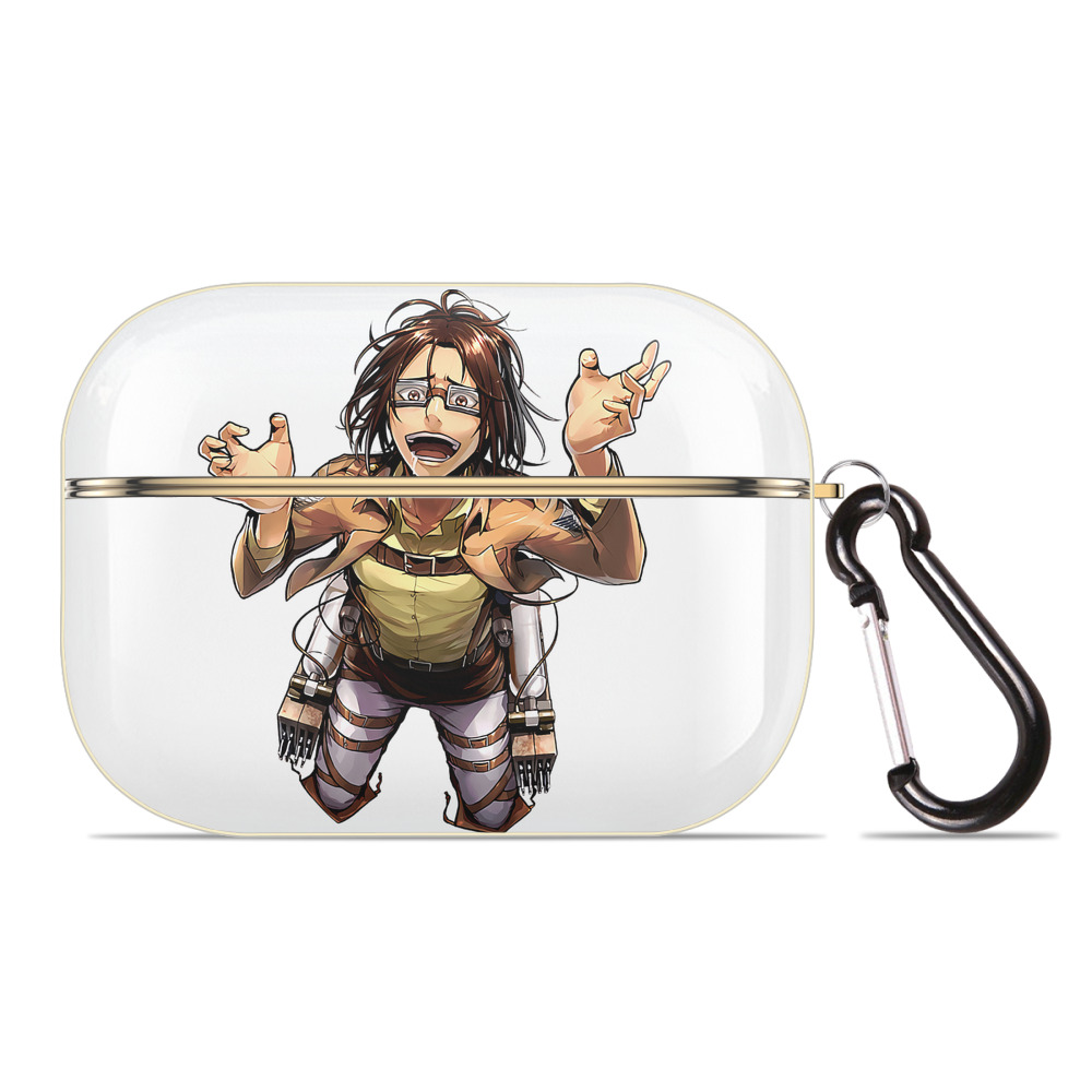 （画像用） 進撃の巨人 ハンジ·ゾエ Attack on Titan Hanji Zoe 【AirPods Pro用】ハードシェル保護ケース｜耐衝撃・防指紋・カラビナ付き商品仕様
