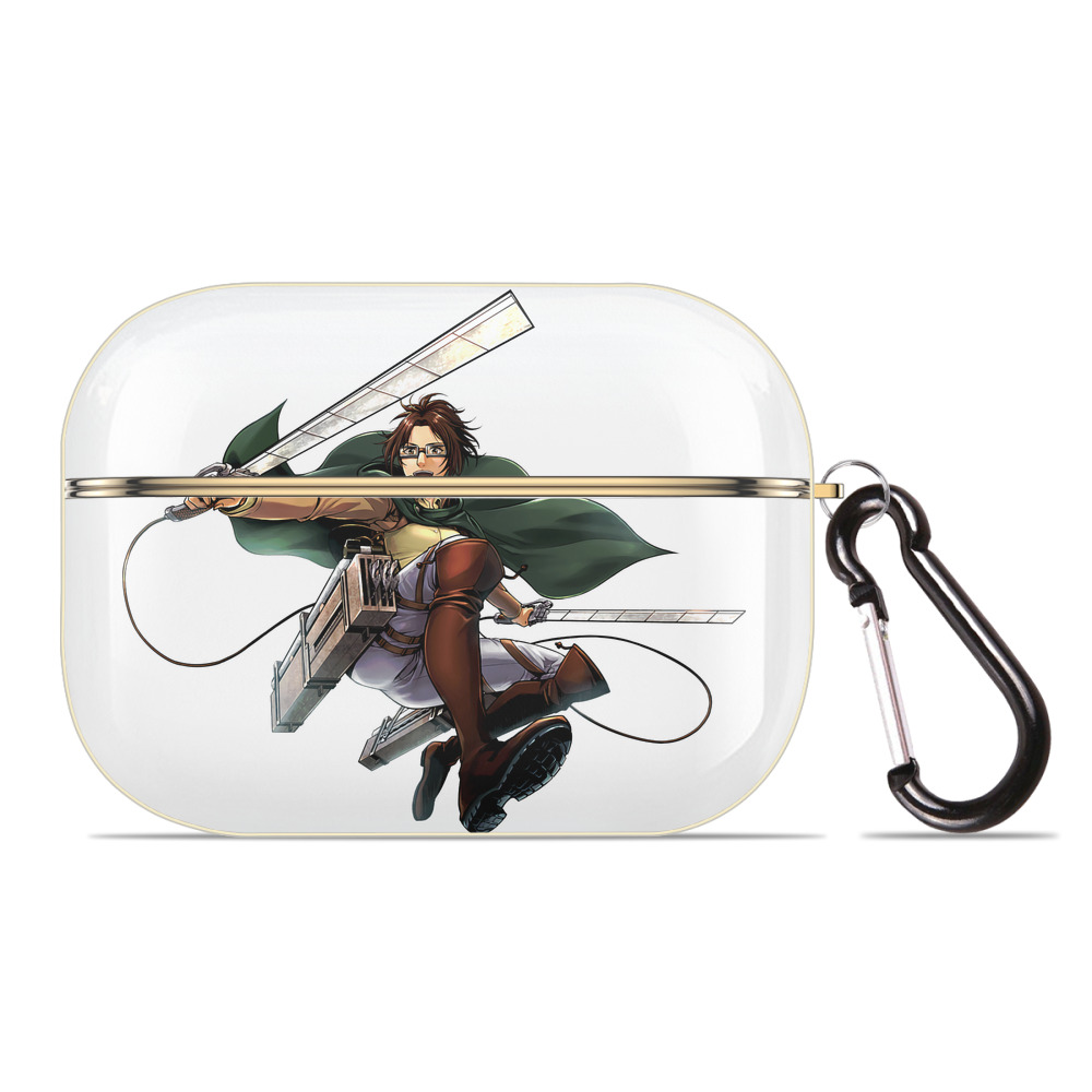 （画像用） 進撃の巨人 ハンジ·ゾエ Attack on Titan Hanji Zoe 【AirPods Pro用】ハードシェル保護ケース｜耐衝撃・防指紋・カラビナ付き商品仕様