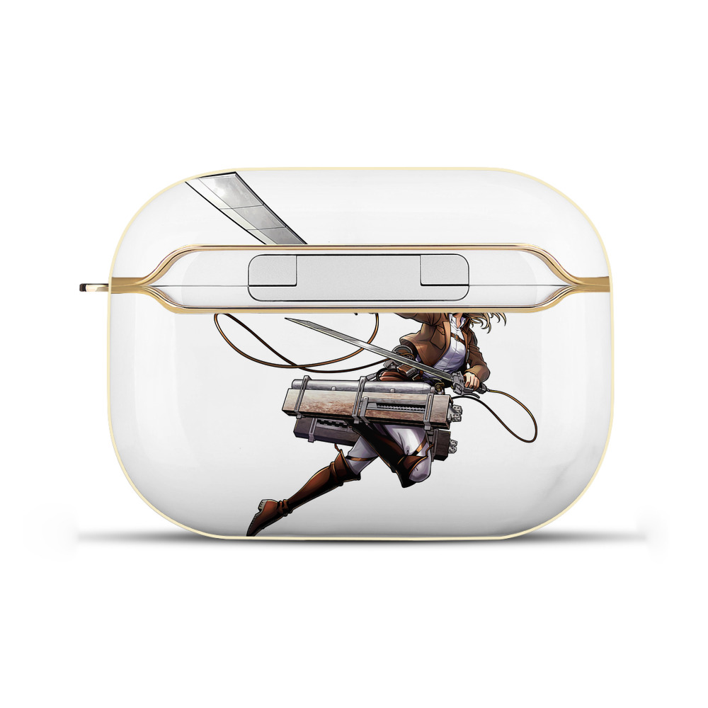 （画像用） 進撃の巨人 クリスタ·レンズ Attack on Titan Christa Lenz 【AirPods Pro用】ハードシェル保護ケース｜耐衝撃・防指紋・カラビナ付き商品仕様