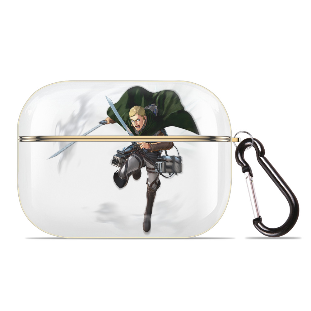 （画像用） 進撃の巨人 エルヴィン・スミス Attack on Titan Erwin Smith 【AirPods Pro用】ハードシェル保護ケース｜耐衝撃・防指紋・カラビナ付き商品仕様