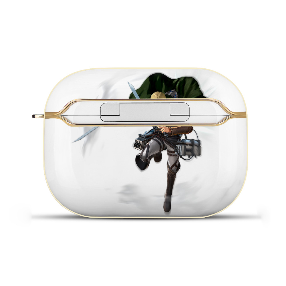 （画像用） 進撃の巨人 エルヴィン・スミス Attack on Titan Erwin Smith 【AirPods Pro用】ハードシェル保護ケース｜耐衝撃・防指紋・カラビナ付き商品仕様