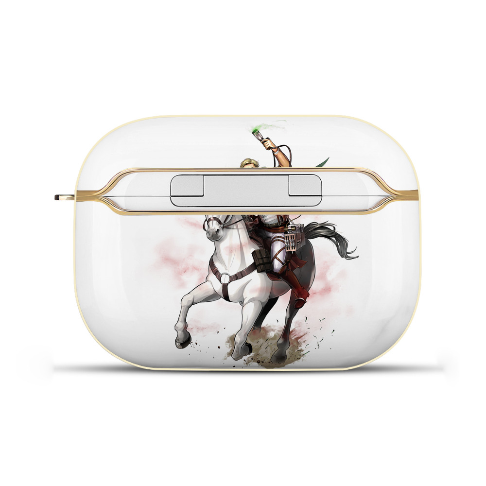 （画像用） 進撃の巨人 エルヴィン・スミス Attack on Titan Erwin Smith 【AirPods Pro用】ハードシェル保護ケース｜耐衝撃・防指紋・カラビナ付き商品仕様