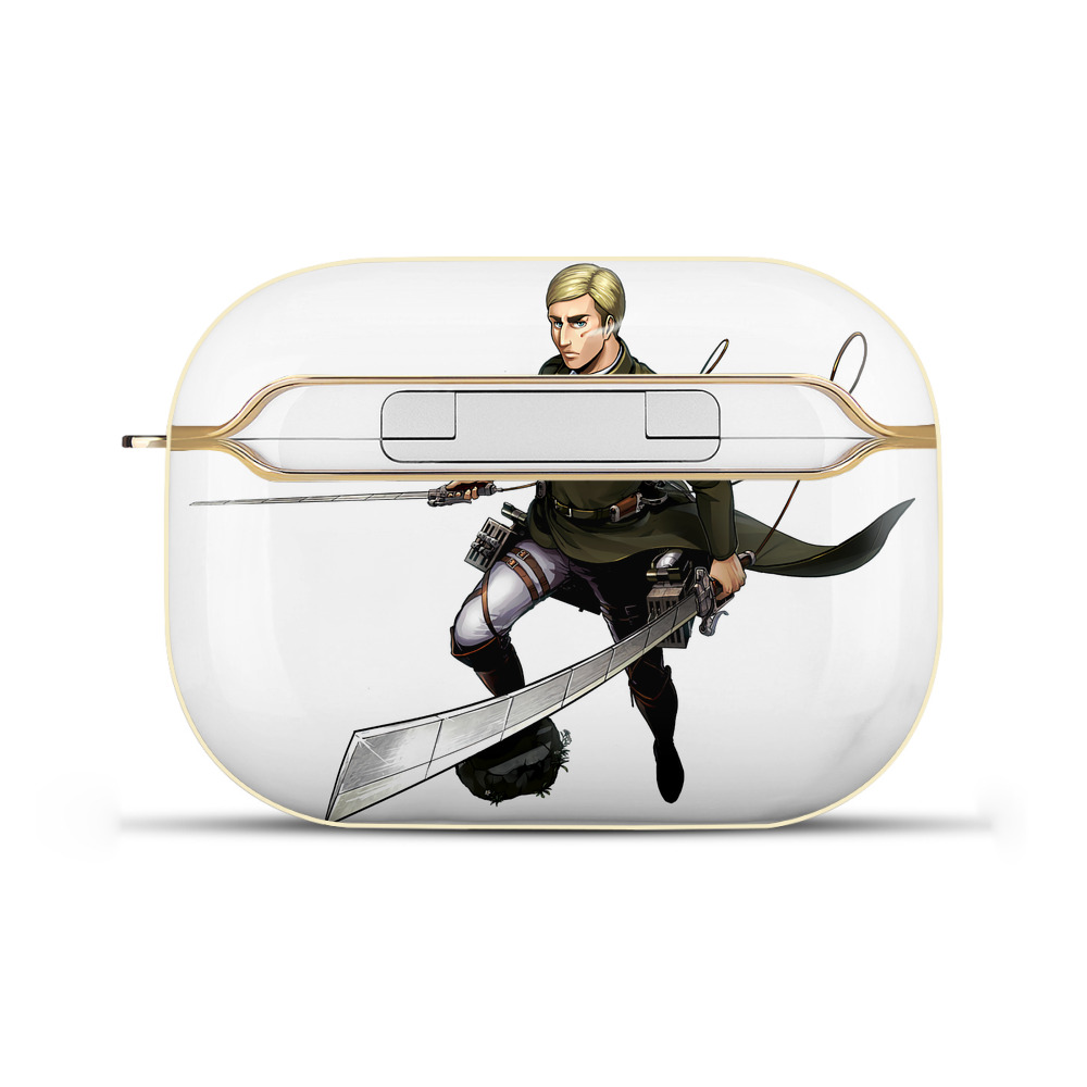 （画像用） 進撃の巨人 エルヴィン・スミス Attack on Titan Erwin Smith 【AirPods Pro用】ハードシェル保護ケース｜耐衝撃・防指紋・カラビナ付き商品仕様