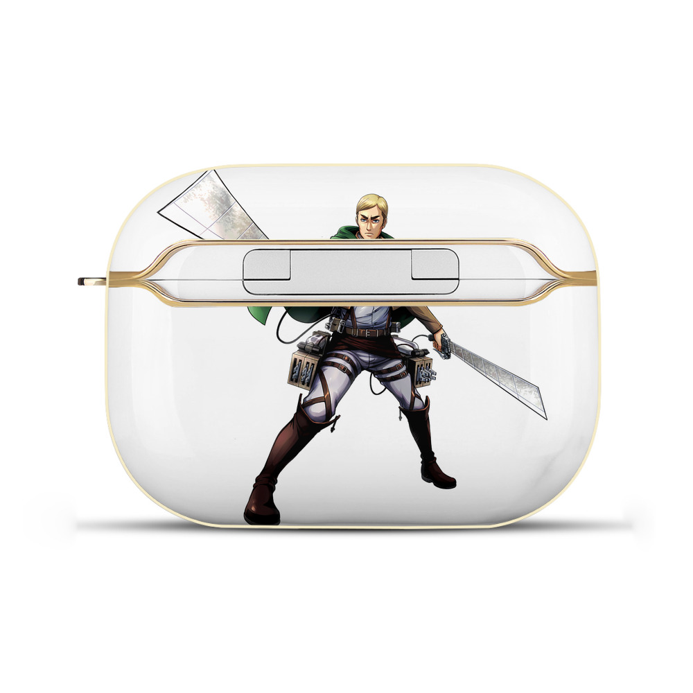 （画像用） 進撃の巨人 エルヴィン・スミス Attack on Titan Erwin Smith 【AirPods Pro用】ハードシェル保護ケース｜耐衝撃・防指紋・カラビナ付き商品仕様