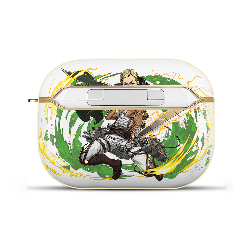 （画像用） 進撃の巨人 エルヴィン・スミス Attack on Titan Erwin Smith 【AirPods Pro用】ハードシェル保護ケース｜耐衝撃・防指紋・カラビナ付き商品仕様