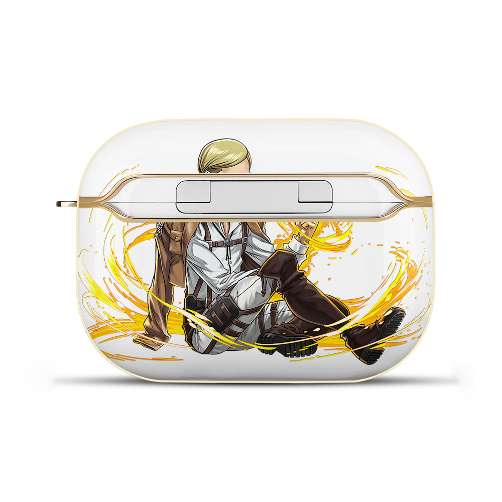 （画像用） 進撃の巨人 エルヴィン・スミス Attack on Titan Erwin Smith 【AirPods Pro用】ハードシェル保護ケース｜耐衝撃・防指紋・カラビナ付き商品仕様