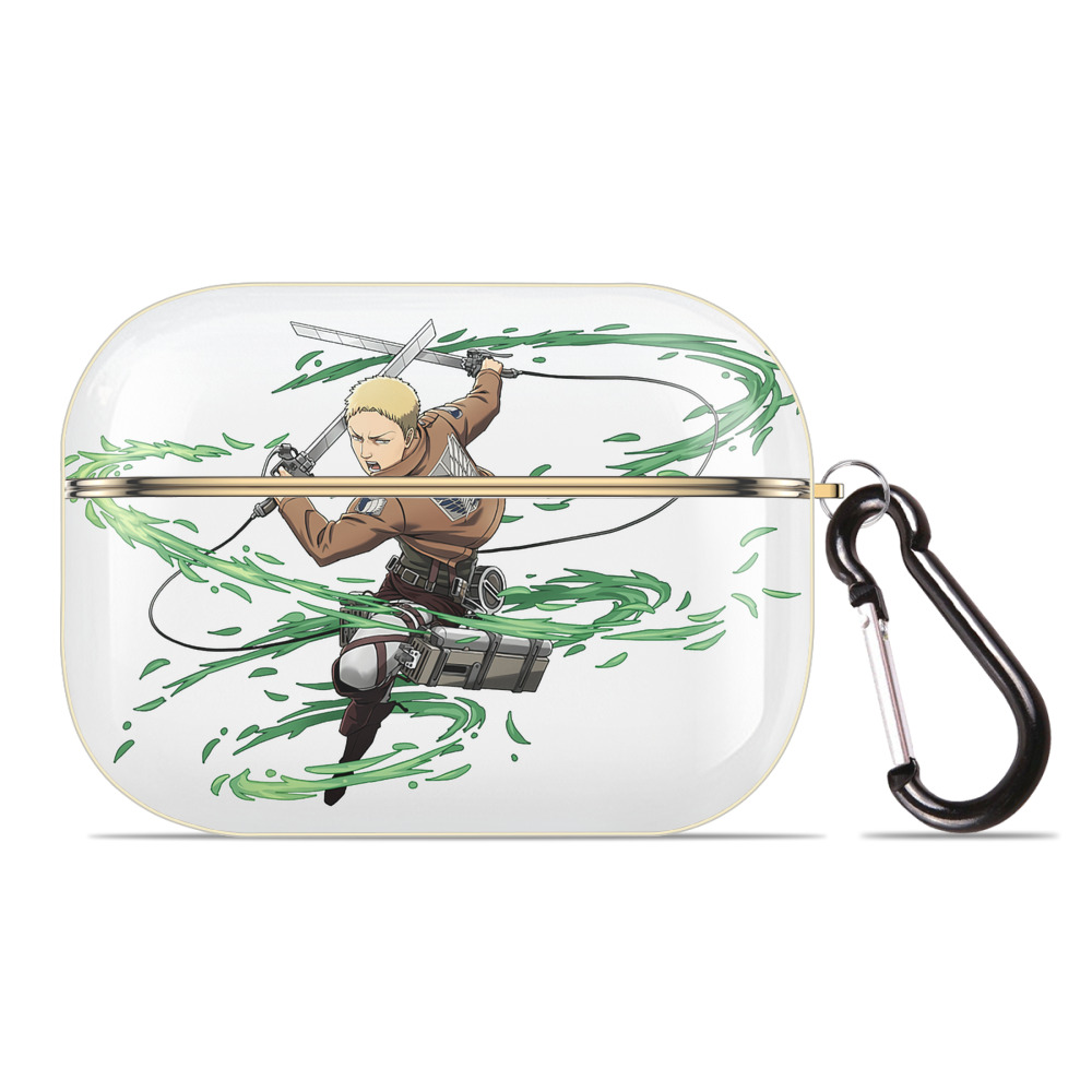 （画像用） 進撃の巨人 ライナー・ブラウン Attack on Titan Reiner Braun 【AirPods Pro用】ハードシェル保護ケース｜耐衝撃・防指紋・カラビナ付き商品仕様