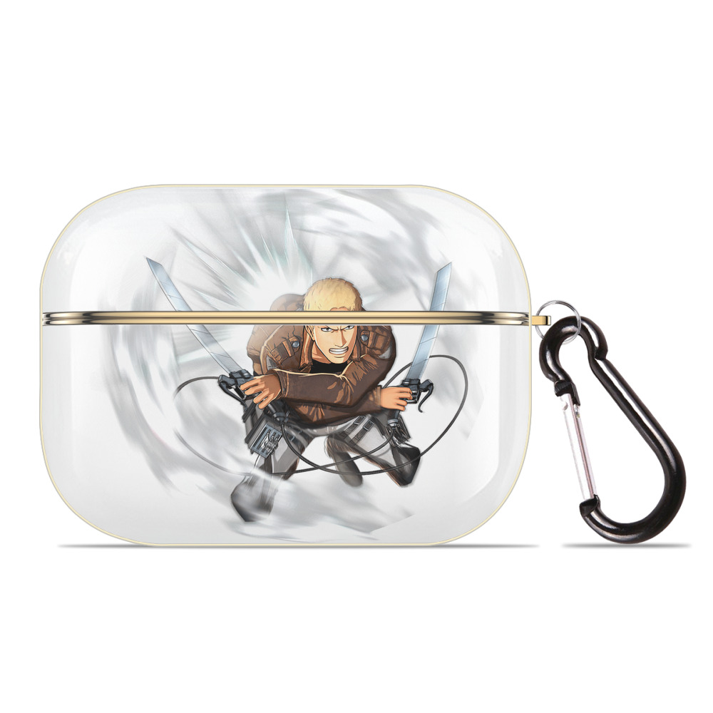 （画像用） 進撃の巨人 ライナー・ブラウン Attack on Titan Reiner Braun 【AirPods Pro用】ハードシェル保護ケース｜耐衝撃・防指紋・カラビナ付き商品仕様