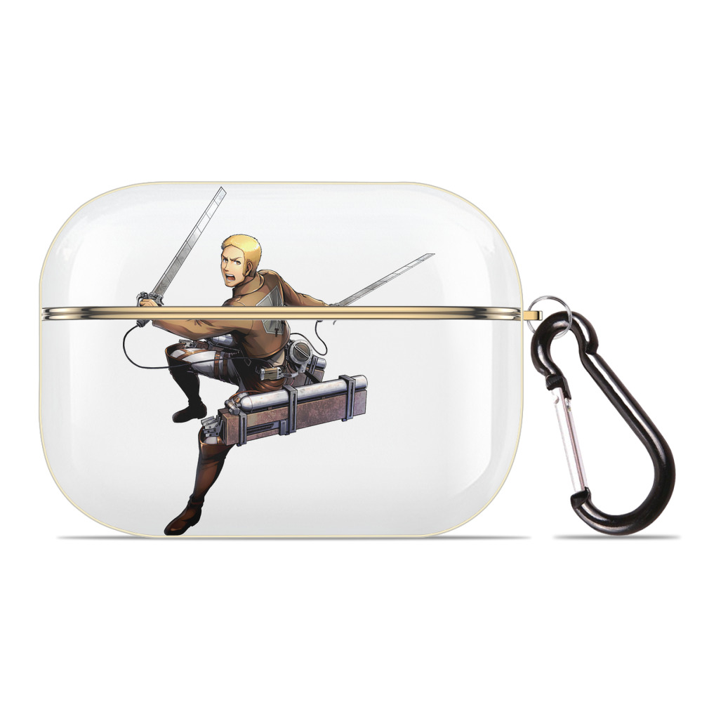 （画像用） 進撃の巨人 ライナー・ブラウン Attack on Titan Reiner Braun 【AirPods Pro用】ハードシェル保護ケース｜耐衝撃・防指紋・カラビナ付き商品仕様