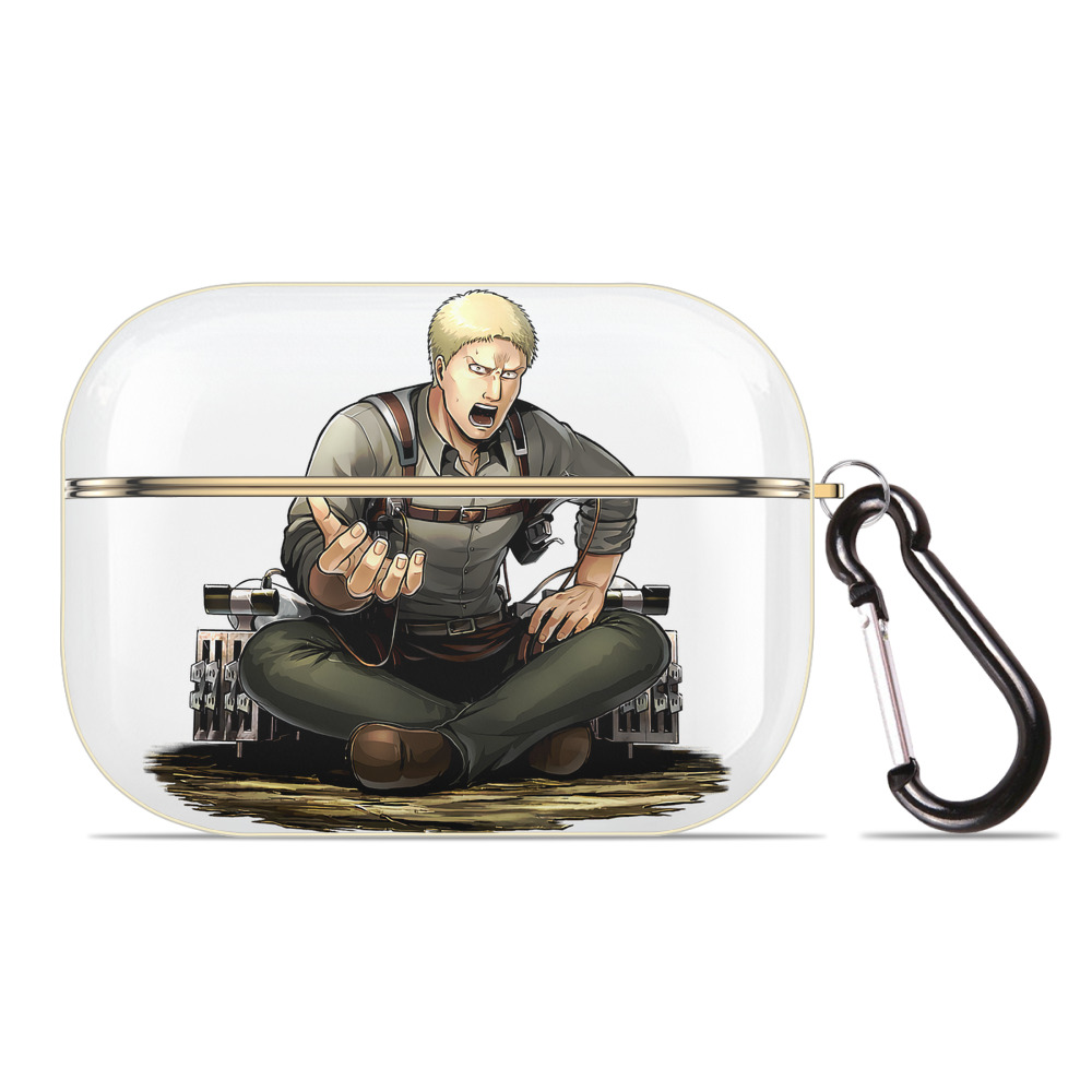 （画像用） 進撃の巨人 ライナー・ブラウン Attack on Titan Reiner Braun 【AirPods Pro用】ハードシェル保護ケース｜耐衝撃・防指紋・カラビナ付き商品仕様