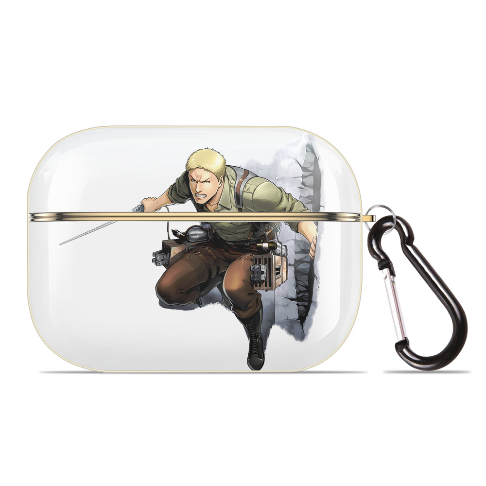 （画像用） 進撃の巨人 ライナー・ブラウン Attack on Titan Reiner Braun 【AirPods Pro用】ハードシェル保護ケース｜耐衝撃・防指紋・カラビナ付き商品仕様