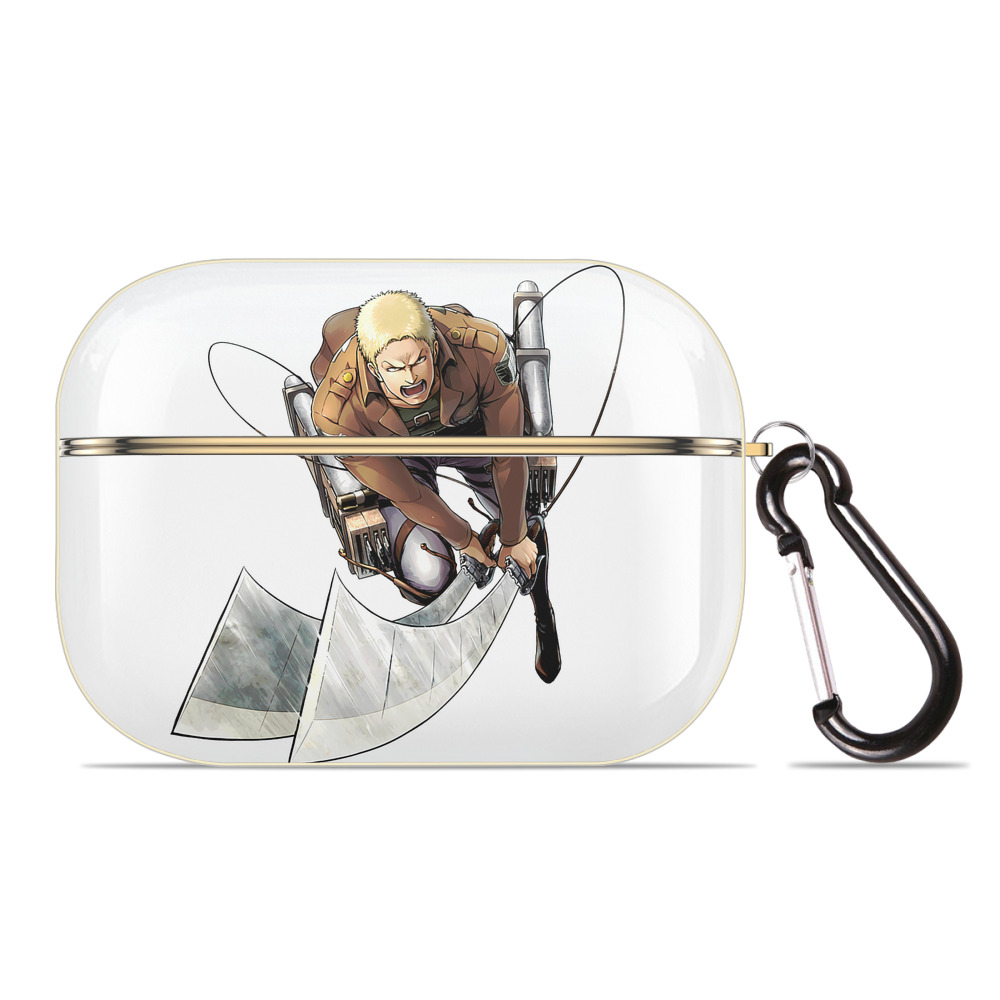 （画像用） 進撃の巨人 ライナー・ブラウン Attack on Titan Reiner Braun 【AirPods Pro用】ハードシェル保護ケース｜耐衝撃・防指紋・カラビナ付き商品仕様