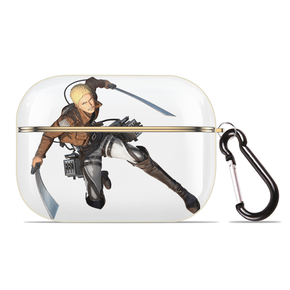 （画像用） 進撃の巨人 ライナー・ブラウン Attack on Titan Reiner Braun 【AirPods Pro用】ハードシェル保護ケース｜耐衝撃・防指紋・カラビナ付き商品仕様