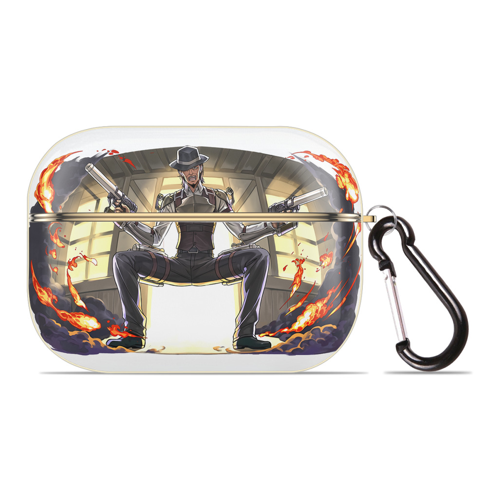 （画像用） 進撃の巨人 ケニー·アッカーマン Attack on Titan Kenny Ackerman 【AirPods Pro用】ハードシェル保護ケース｜耐衝撃・防指紋・カラビナ付き商品仕様