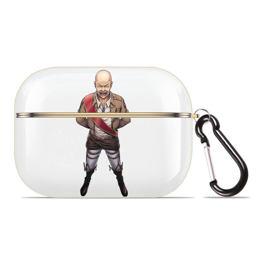 （画像用） 進撃の巨人 ドット·ピクシス Attack on Titan Dot Pixis 【AirPods Pro用】ハードシェル保護ケース｜耐衝撃・防指紋・カラビナ付き商品仕様
