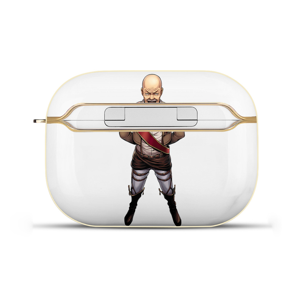 （画像用） 進撃の巨人 ドット·ピクシス Attack on Titan Dot Pixis 【AirPods Pro用】ハードシェル保護ケース｜耐衝撃・防指紋・カラビナ付き商品仕様